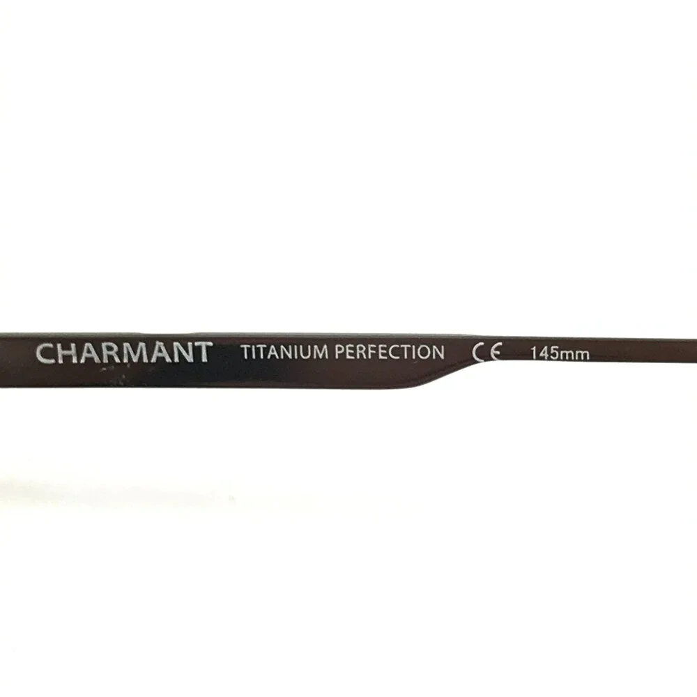 Charmant Eyeglasses Frames CH29107 GR Gray Rectangle Half Rim Titanium 52-18-145